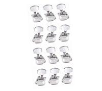 BESTonZON 2pcs Acoustic Guitar Tuning Pegs Banjo Machine Heads Lr Semiclosed Tuners Heavy Duty Gear for Instruments