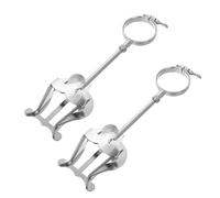 BESTonZON 2pcs Adjustable Clarinet Music Holder Portable Music Sheets Clip for Marching Band Lightweight and Versatile Lyre Fixing Clamp for