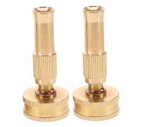 BESTonZON 2pcs Adjustable Copper Hose Nozzle for Garden Irrigation and Car Washing Durable Wear Resistant Sprayer with Leak Connection and High Pressure Spray for Versatile Outdoor Use