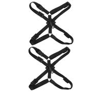BESTonZON 2pcs Adjustable Saxophone Strap Harness for Alto Tenor Padded Shoulder Neck Strap Quick Release Buckle