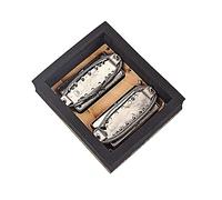 BESTonZON 2pcs Alloy Guitar Pickup Set Humbucker Bridge Pick Humbucker Neck Pick for Electric Guitar Parts Replacement Classic Sound Pickup