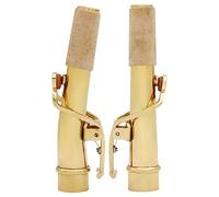 BESTonZON 2pcs Alto Saxophone Neck Replacement Kit Straight Bent Neck for Sax Players