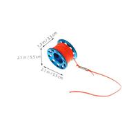 BESTonZON 2pcs Aluminum Alloy Diving Finger Spool Reel with Floating Line Design for Deep Sea Research Studies and Underwater Adventures