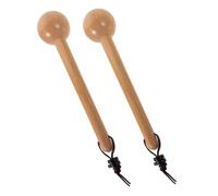 BESTonZON 2Pcs Baseball Softball Glove Mallet Wooden Hammer for Glove Shaping and Breaking with Rounded Tip and Non Slip Handle Portable Mini Mallets for Comfortable Fit and Match Use