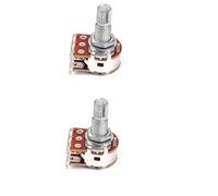 BESTonZON 2pcs Bass Potentiometers Guitar Linear Potentiometer Gitar Mn500k Pots Mn500k Control Pot Audio Potentiometer Deckle Teckdeck Potentiometers for Bass Push and Pull Lip Gloss