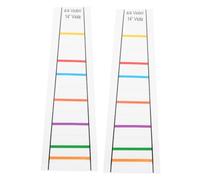 BESTonZON 2pcs Beginner Violin Scale Learning Stickers Fingerboard Position Guide Decals for Violin Practice Aids