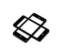 BESTonZON 2pcs Black Double Coil Frame Pickup Mounting for Electric Guitar Elegant Accessory to Replace Old Broken Pickup and Design
