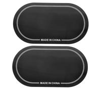 BESTonZON 2pcs Black Drumhead Patch Protector for Bass Drum Kick Pedal Pads, Non-slip Reinforcing Drumhead Patches for Drum Set Accessories, Suitable for Single and Double Pedal Use