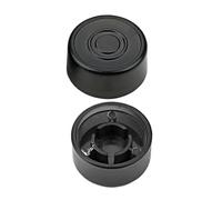 BESTonZON 2pcs Black Guitar Pedal Button Toppers Protective Caps Lightweight Footswitch Covers for Guitar Effects Pedal, for Music Instrument Tool Use
