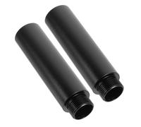 BESTonZON 2pcs Black Metal Mic Stand Extension Rod Microphone Lavalier Compatible Desk Stand Mic Rack Arm Support Extension Tube