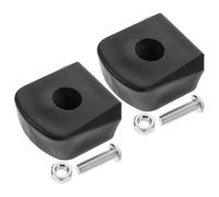 BESTonZON 2pcs Black Roller Skate Toe Stops Brake Pads for Efficient Braking and Safety Upgrade Rubber Skater Accessories Compatible with Roller Skates for Professional and Beginner Use