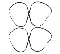 BESTonZON 2PCS Black Rubber Turntable Belt Replacement for Record Player Phonograph Drive Belt 4.5mm Width Flat Elastic for Vinyl Player Accessories