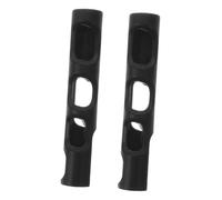 BESTonZON 2pcs Black Rubber Violin Bow Grip Posture Corrector Teaching Aid Accessory Comfortable Finger Protection Suitable for 1/8-1/10 Violins Beginners Practice