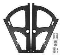 BESTonZON 2pcs Black Single Layer Shoe Rack Cabinet Bracket Made of Cold Rolled Steel and Iron, Easy to Install and Simple to Operate, for Shoe Cabinet Storage and Home Organisation