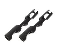 BESTonZON 2pcs Black Violin Bow Grip Correcting Device for Violins Posture Corrector Teaching Aid Finger Protection Accessory to Bow Hold and Playing Technique for Beginners