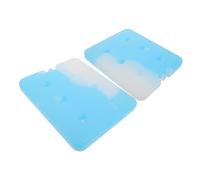 BESTonZON 2pcs Blue Ice Packs Reusable Leak Freezer Blocks for Food Safety and Preservation Large Capacity Cooling Bags for Outdoor Picnics Camping Market Stalls