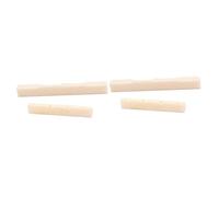 BESTonZON 2pcs Bone Guitar Saddle and Nut Kit Split Type for Guitar and Ukulele Easy to Cut for Custom Fit Enhance Sound Quality