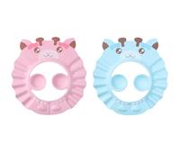 BESTonZON 2pcs Boys and Girls Shower Cap Adjustable Buckle Eva Material for Bathing