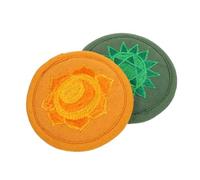 BESTonZON 2pcs Buddha Sound Bowl Mats Compact Design and Cotton Cloth Material, Lightweight Rounded Cushions as Sound Bowl Mat Props for Buddhist Meditation and Practice