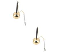 BESTonZON 2pcs Buddhist Percussion Hand Instrument Copper Yin Qing for Meditation Yoga and Temple Use Buddhist Accessory for Rituals and Prayers
