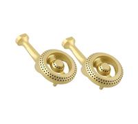 BESTonZON 2pcs Burner Replacement Cast Iron Gas Stove Burner Heads for Kitchen Cooking Accessories Fits Gas Crown Flame Caps
