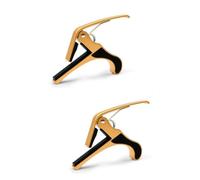 BESTonZON 2pcs Capo for Electric Acoustic Guitar Tuning Trigger Zinc Alloy Small Portable