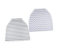 BESTonZON 2Pcs Carrier Covers Stretchy Nursing Breastfeeding Cover with Breathable Sunshade for Stroller and Seats and Multi Use Protection