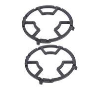 BESTonZON 2pcs Cast Iron Wok Ring Support for Gas Stove Kitchen Stove Rack Bracket Sturdy Cooking Accessory for Small Pots