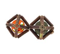 BESTonZON 2pcs Catnip Chew Toys Natural Silvervine Cat Molar Balls Bite-resistant Small Size Interactive Play Balls for Kitten Teeth Cleaning and