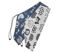 BESTonZON 2pcs Chopstick Case Japanese Style with Drawstring Design, Washable Cloth Storage Organizer for Fans and Cutlery, for Outdoor and Party Settings