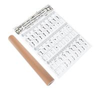 BESTonZON 2pcs Clarinet Chart Music Chord Poster Clarinet Chord Reference Guide for Beginner Useful Note Chart Learning Guide for Basics