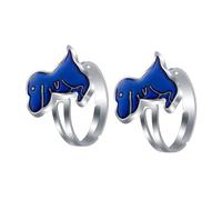 BESTonZON 2Pcs Color Changing Dinosaur Mood Rings for Multi Function Temperature Sensitive Finger Rings Portable Childrens Jewelry for Halloween Party and Daily Wear