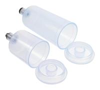 BESTonZON 2Pcs Corrosion-Resistant Airbrush Paint Bottles Plastic Dispenser Set 20ML 40ML for Airbrush Painting Supplies