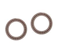 BESTonZON 2pcs Curved Strips Guitar Rosette Inlay Decals Guitar Sound Hole Decals Abalone