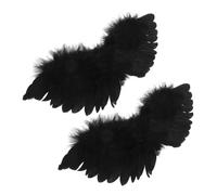 BESTonZON 2pcs Decorative Doll Devil Wings Black DIY Dress Up Supplies for Dolls Easy to Attach for Enhancing Aesthetic and Creating Charming Atmospheres