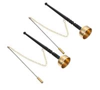 BESTonZON 2pcs Dharma Instrument Hand Musical Craft Buddhist Ceremony Supplies Temple Tool