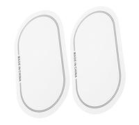 BESTonZON 2pcs Drum Head Parts Drum Pad Kick Drumhead Protector Pet Material White Colour Eliminates Unwanted Overtones Provides Space for Two Drummers for Live Performances