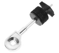 BESTonZON 2pcs Drum Kit Accessories Timbales Mini Cymbal Arm Holder Percussion Mounting Arms Cymbal Boom Arm Cymbal Holder Cymbal Boom Attachment Clamp Adjustable Cymbal Stacker Silver Metal