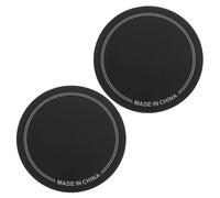 BESTonZON 2pcs Drum Sound Insulation Pads Black Bass Drum Patch with Single Pedal Protection for Drumheads Silent Practice Dampeners Kit
