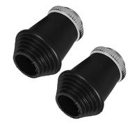 BESTonZON 2Pcs Drum Stand Foot Pad Rubber Kick Drum Feet Nonslip Multi-Grained Black Cushion Increase Friction Playing Set Accessory for Musicians