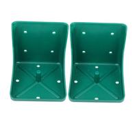 BESTonZON 2pcs Durable PP Salt Feeding Box for Livestock Large Salt Blocks Holder for Cattle Sheep Mineral Feeder Practical Farm Lick Brick Tray for Balanced Nutrition