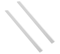 BESTonZON 2pcs Dustpan Rubber Edge Strips Dustpan Repair Strips for Cleaning Tools Rubber Lip Replacement for Sealing Gaps During Floor Cleaning Material Edge Refills