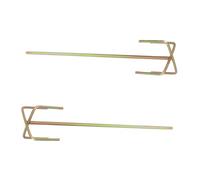 BESTonZON 2pcs Electric Drill Hammer Mixing Rod Steel Smooth Rod Square Head for Cement, Lime and Putty Powder Mixing Tool for Building and Professional Use