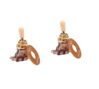 BESTonZON 2pcs Electric Guitar 3-way Toggle Switch Kit Washer Ring Plate for Rhythm Treble Guitar Parts Switch Accessories