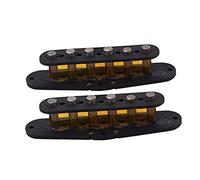 BESTonZON 2pcs Electric Guitar Pickup Bobbin Cover Set Plastic Humbucker Slug Bobbin Accessories for and Electric Bass