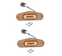 BESTonZON 2pcs Electric Guitar Pickups Maple Wood Humbucker Cigar Box Guitar Pickup