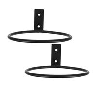 BESTonZON 2pcs Elevated Metal Pet Feeding Bowl Rack Foldable Wall Mount Holder for Dogs Cats Space Saver Elevated Bowl Stand for Slow Feeders in Kitchen