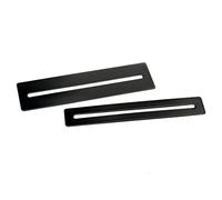BESTonZON 2pcs Fingerboard Guards for Guitar Metal Fretboard Fret Protector Black Sturdy Tool Protects Fretboard during Fret Works for Guitarists Luthiers DIY Use