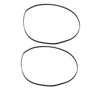 BESTonZON 2pcs Flat Rubber Drive Belts for Cassette Tape Recorder and Player, 180mm Inner Diameter X 3mm Width, Replacement Belts for Recorder Maintenance and Audio Video Equipment