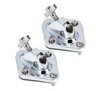 BESTonZON 2pcs Floor Tom Leg Mount Brackets with Screws Steel Drum Mounting Clamps for Strong Stability and Easy Installation Percussion Instrument Accessories